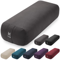 25″ x 12″ Rectangular Organic Cotton Yoga Bolster Cushion Pillow Prop
