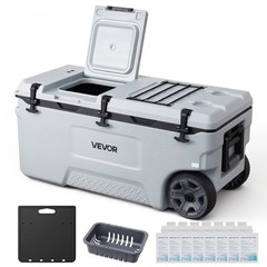 VEVOR 106QT Hard Cooler Portable Rolling Coolbox Outdoor Picnic Grill Camping