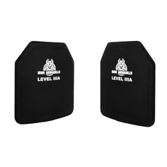IRON ARMADILLO® Level IIIA 3A 10″x12″ Hard Body Armor Bulletproof Plate PAIR