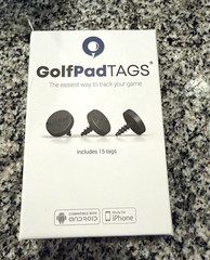 GolfPad GolfPad TAGS Club Tracking Tags Set of 15 Black/White, iPhone/Android