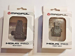 MAGP MBUIS Professional Melonited Steel Front and Rear Sight Black