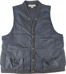The Nature Company Navy Blue Naturalist Hunting Fishing Photographer Vest Size L