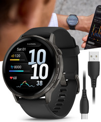 Garmin Venu 4 AMOLED 45mm Advanced Fitness GPS Smartwatch Slate/Black