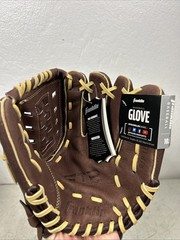 Franklin Sports 10″ Pigskin Brown/Camel Baseball Glove – Right Hand Thrower