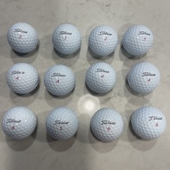 12 Titleist Pro V1X 2025-26 Mint 5A Used Golf Balls No Ink, No Logos