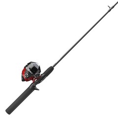 Zebco 202 Spincast Reel and Fishing Rod Combo, 5-Foot 6-Inch 5’6″, Black/Red