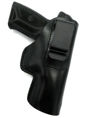 Right Hand Black Leather IWB Concealment Holster for 4″ 4.5″ LARGE AUTOS Choose