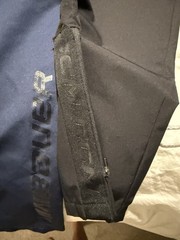 NWOT 2 Bauer/CCM Team Youth Boys Large Lined Hockey Warm-Up Zip Pants Black/Blue