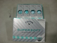 1 dozen BRAND NEW 2026 Callaway SuperSoft golf balls Stripe Distressed Teal