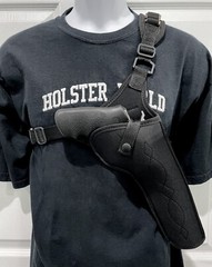 For DAN WESSON 357/44 REVOLVER 6,» Right Hand CHEST Holster with Ammo Loops