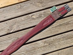 Devoucoux Allure Brown/Brown Padded Hunter English Girth – 54″-135cm – NWT!