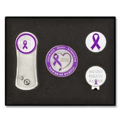 PinMart’s Purple Awareness Ribbon 6-PC Golf Gift Set
