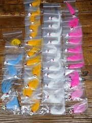 38-Punisher lures Hand Tied Aspirin Head Craft Hair Jigs 1/4oz. See Photos, READ