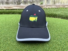 Masters Golf Tournament American Needle Adjustable Hat Cap Black Performance