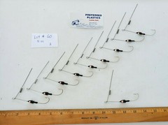 10 SPINNERBAIT HEADS LOT – Spinnerbait Bodies – Fishing Tackle Lot- B & W – #59