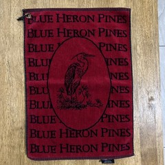 Sir Christopher Hatton Golf Towel Blue Heron Pines ~ Made In Belgium 14.5”x21