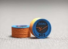1 Whitten Cue Tip Medium Hard – 9 Pigskin Leather Layers / 14mm