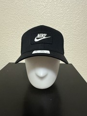 Nike Adult RISE Structured Mesh Snapback Hat Black Cap FV5543-010 Trucker S/M