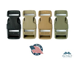 5 PACK – 1″ Inch Plastic Side Release Buckle for Webbing Strap – MADE IN THE USA