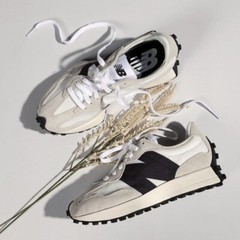 New Balance 327 White/Black Sea Salt Grey Family Size Women WS327FE ,Men MS327FE