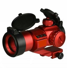 Anodized Red Finish 35mm Red Green Dot Reflex Optic Sight Aluminum Weaver Rail
