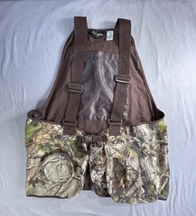 Walls Camo Hunting Vest Vintage With Caution Flag X Large/ 2 X Large Has Flaws