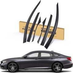 Honda Accord Visors 2018-2022 Smoke Rain Guards 6 Piece