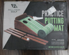 PALLADIUM GOLF Putting Mat for Indoors – Indoor/Outdoor Putting Green with Ball