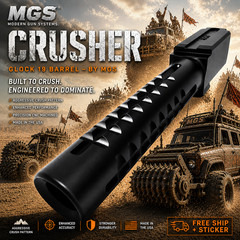 MGS MODERN GUN SYSTMES CRUSHER BARREL BLACK FOR GLOCK 19 GEN 1 2 3 4 5 – CROWN
