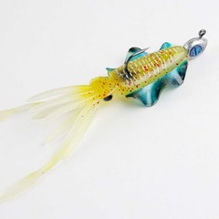 6Pcs Luminous Octopus Squid Skirt Bait Soft Lure Squid Jig Fishing Lure 16cm/30g