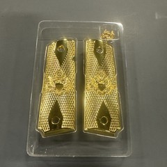 Colt 1911 45ACP Gold Plated Grips with American Eagle Crest for Colt