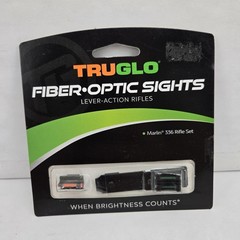TruGlo Marlin 336 Fiber Optic Rifle Sight Set Front Rear Adjustable TG109