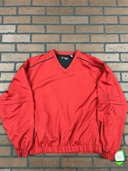 Pro Tour Performance Golf Pullover Medium Jockey Red NWT Zip Off Sleeves