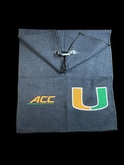 University of Miami Golf Towel (2 Sides)