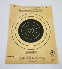 (7 pcs) 1960s American Target Co NRA Official 50 Yd Small Bore Rifle Targets 1B