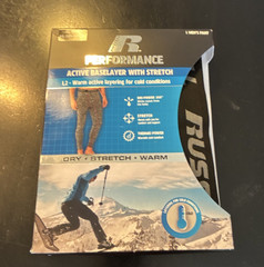 Russell Performance Thermal Base Layer Bottom XL Greystone White Flame Heather