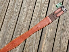 Devoucoux Allure Fancy Stitch Padded Hunter English Girth – CHOICE 48″, 52″, 54″
