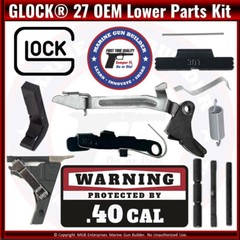 Glock 27 OEM Lower Parts Kit Gen 3 G27 LPK .40 cal Genuine Factory Authentic