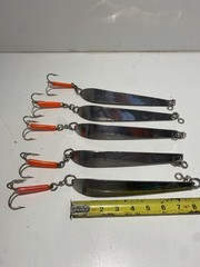 5 Rustfri Solvkroken Norway Cod Fishing Jigs 500gram 17.5oz