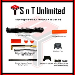 Slide Parts Kit for Glock 19 gen 1 2 3 Complete Upper Parts Kit spk ORANGE