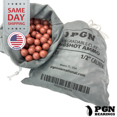 (1000) 1/2″ Inch Biodegradable Slingshot Ammo Precision Hard Clay Balls