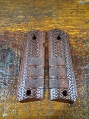 Beautiful Altamont Basketweave Grips For Colt 1911 Government Models.