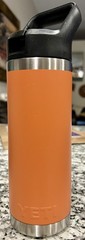 YETI Rambler 18oz Bottle With Cap, Orange, Excellent Condition