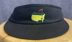 Masters Golf Visor Hat Black Adjustable Made In USA