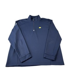 Cutter & Buck Navy Blue Masters Performance Mens Q Zip Golf Pullover Size XL