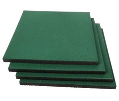 MYOYAY 4 Pack Interlocking Tiles 20″x20″x1″ Heavy Duty Rubber Tile Green Non-…