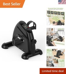 Compact Under Desk Elliptical with Remote – Adjustable Resistance for Home Use