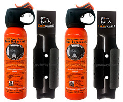 UDAP 12VHP Pepper Power Bear Spray (2 PACK) Repellent w/NEW Griz Guard Holster
