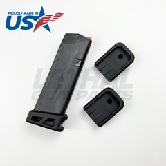 Glock +0 Base Plate Grip Extension Floor Plate 17 18 19 26 34 45 47 9MM (2 Pack)