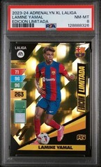2023 Panini Premium Laliga Limited Edition Gold Lamine Yamal Rookie RC PSA 8